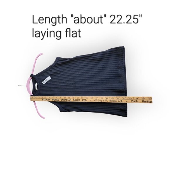 Madewell sleeveless black ribbed crewneck tank XS NWT - Picture 14 of 16